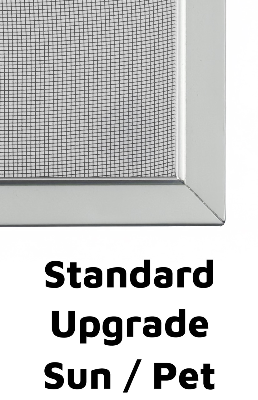 Mesh types showing Standard, Upgrade, and Sun/Pet options